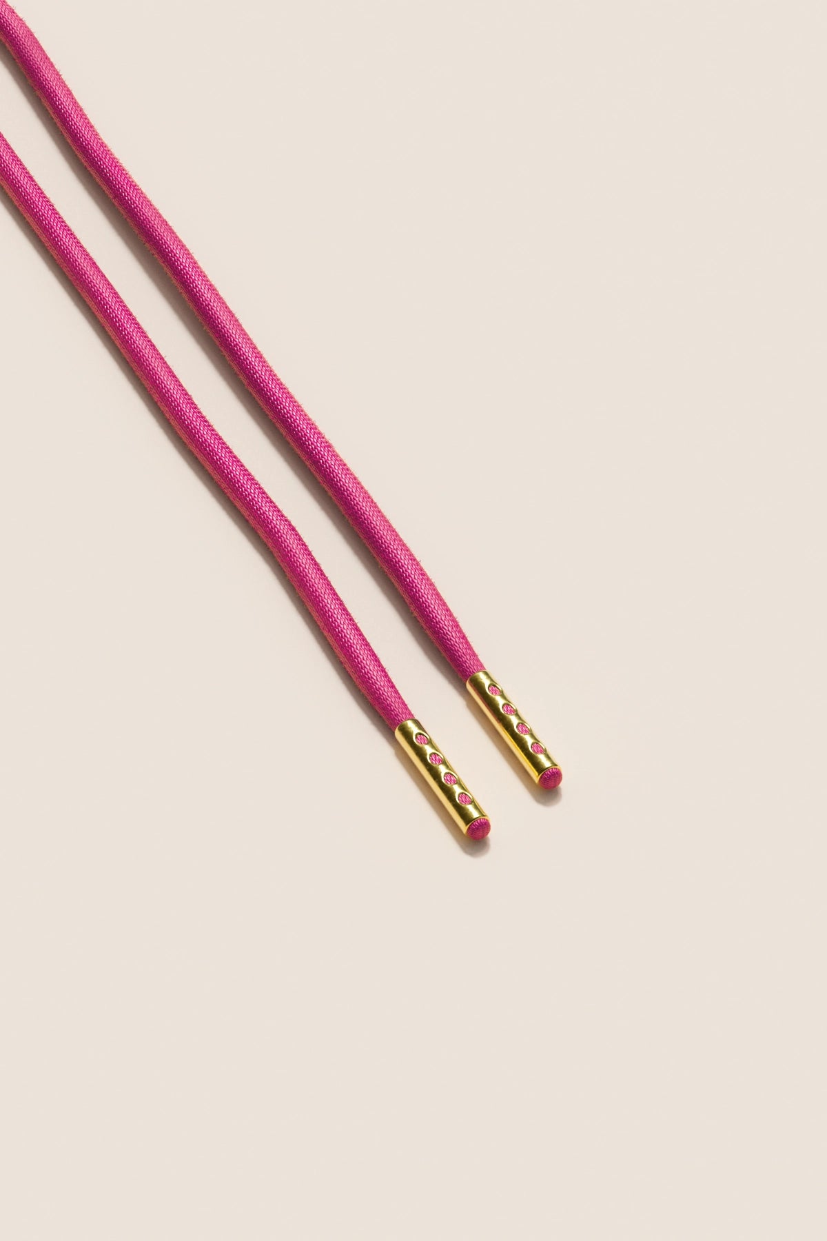 Senkels Hibiscus 4mm Round Waxed Shoelaces with Gold Aglets