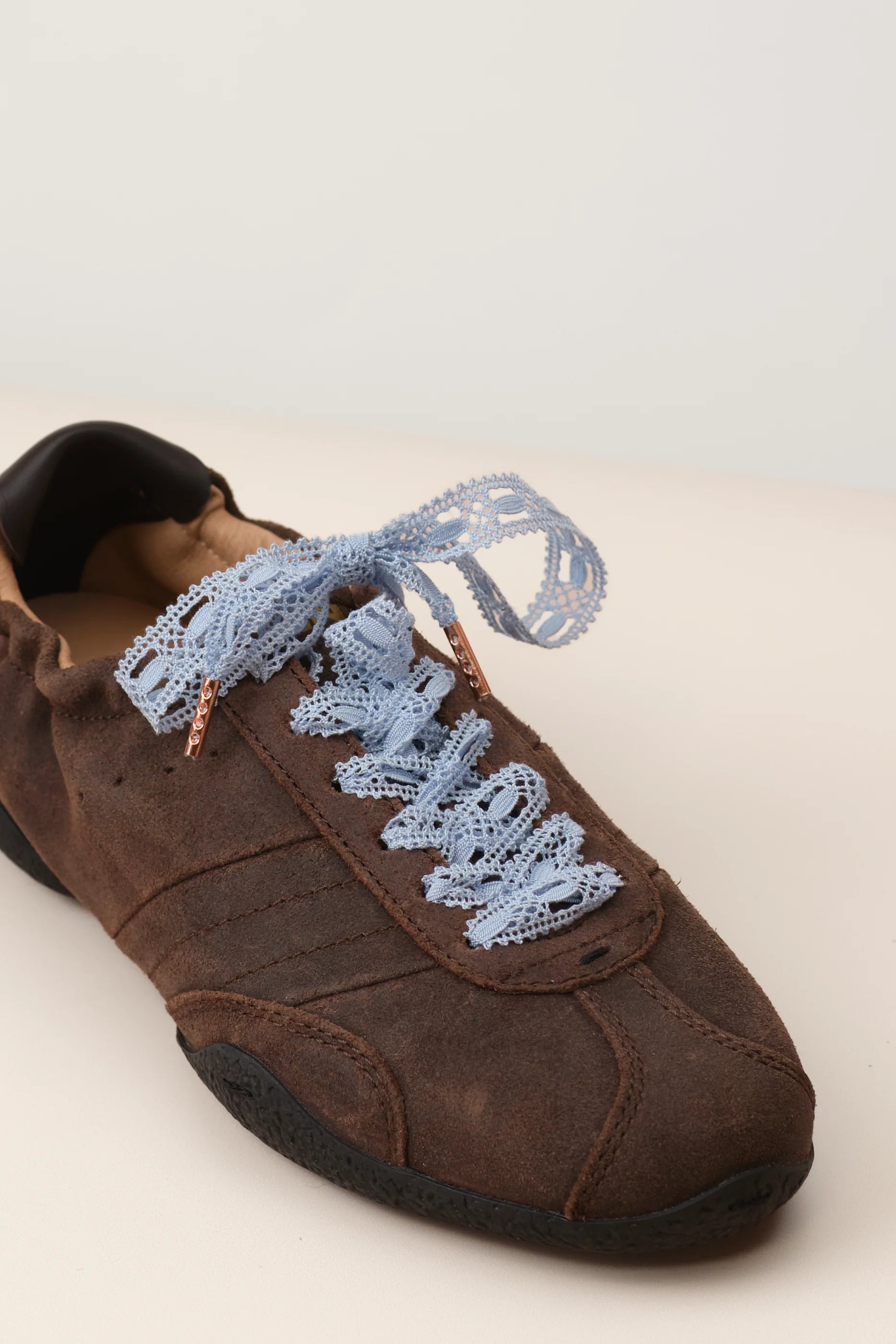 Senkels Light Blue Crochet Shoelaces