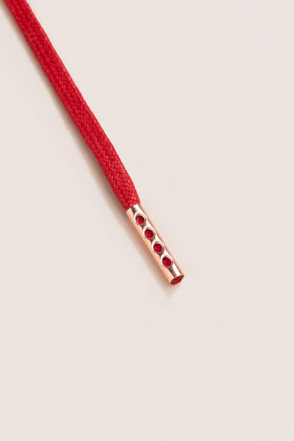 Cherry - 3mm Flat Waxed Shoelaces