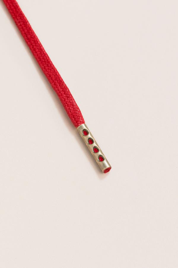 Cherry - 3mm Flat Waxed Shoelaces