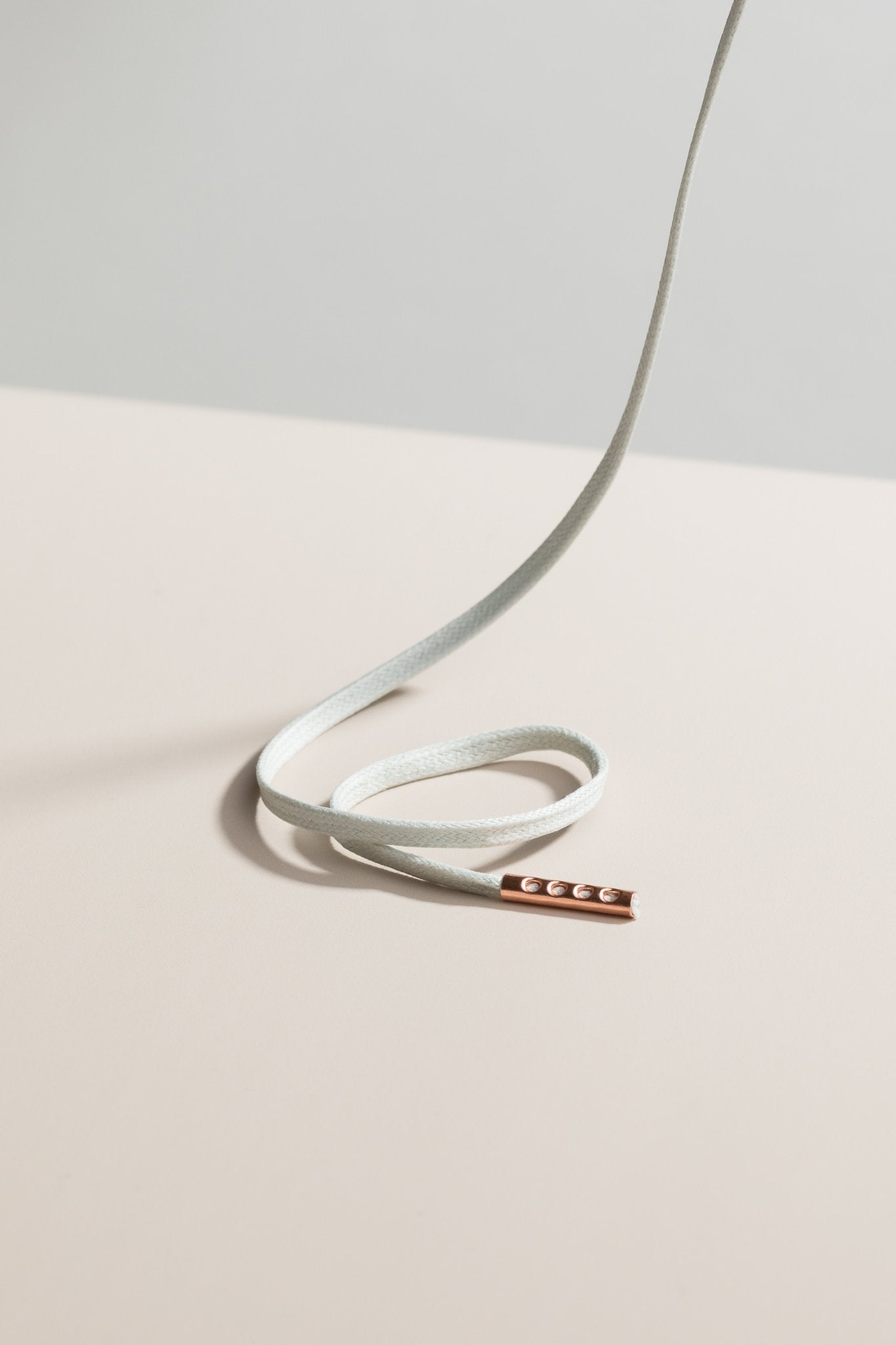 Light Grey - 3mm Flat Waxed Shoelaces