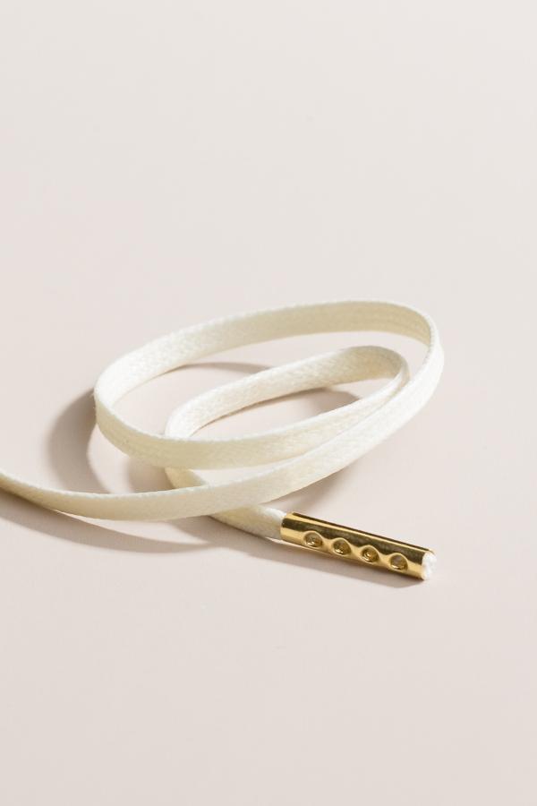Off White - 3mm Flat Waxed Shoelaces