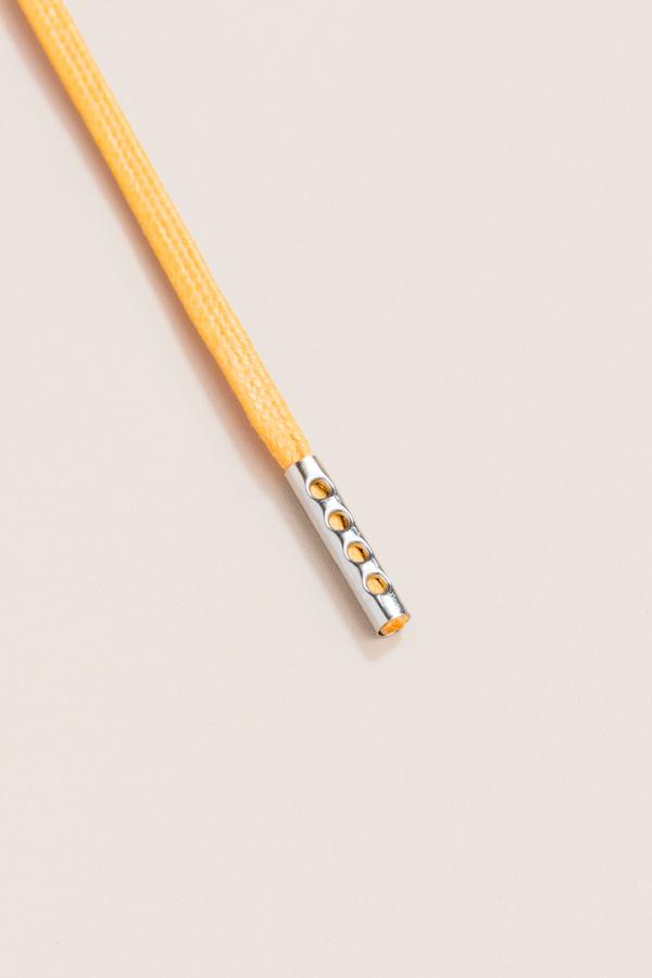 Yellow - 3mm Flat Waxed Shoelaces